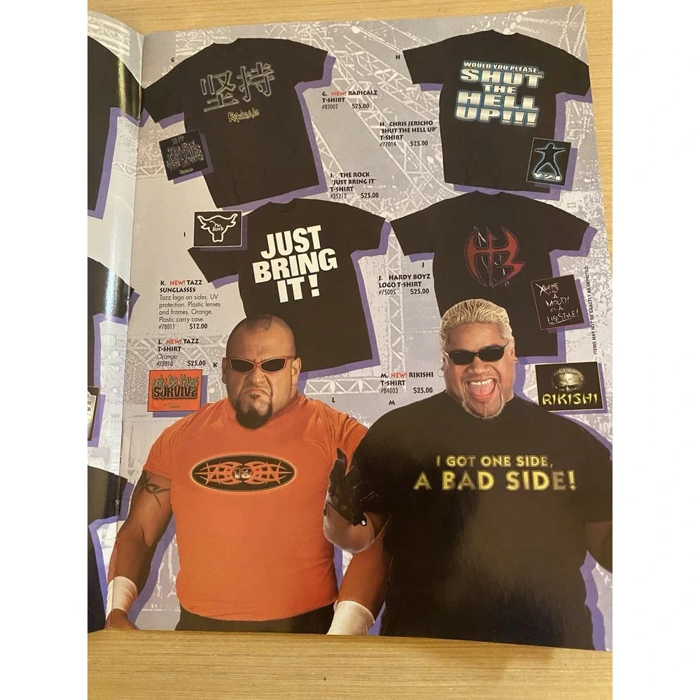 WWF WORLD WRESTLING FEDERATION CATALOG 2001 JERICHO UNDERTAKER LITA STEVE AUSTIN